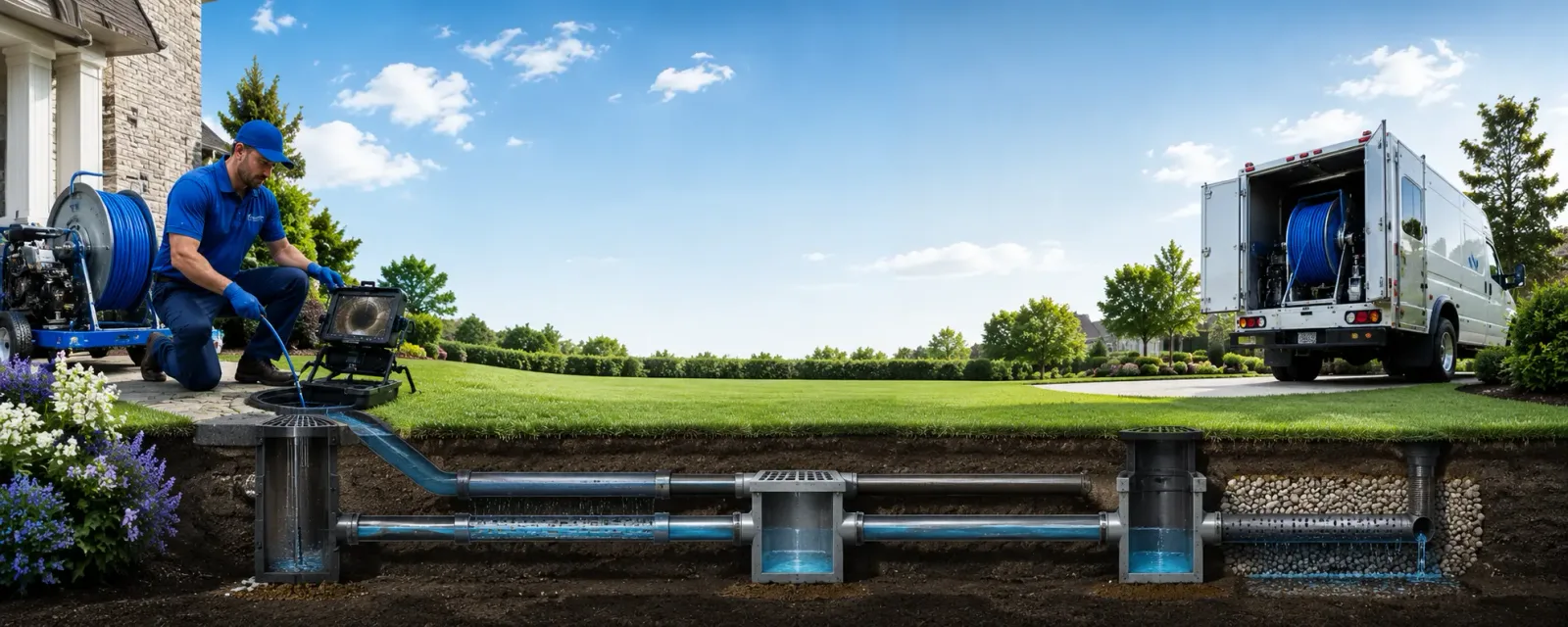 Outdoor drain cleaning information for Babson Park, MA
